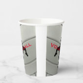 Volleyball-Designpapier-Cup Pappbecher (Links)