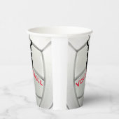 Volleyball-Designpapier-Cup Pappbecher (Rechts)