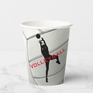Volleyball-Designpapier-Cup Pappbecher