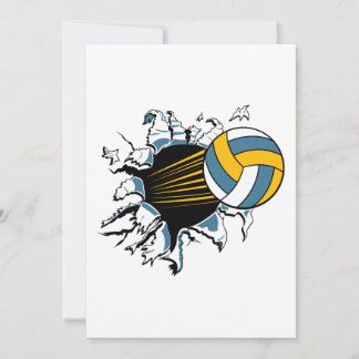 Volleyball durch Blau und Gold