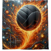 Volleyball-Duschvorhang Duschvorhang (Vorderseite)