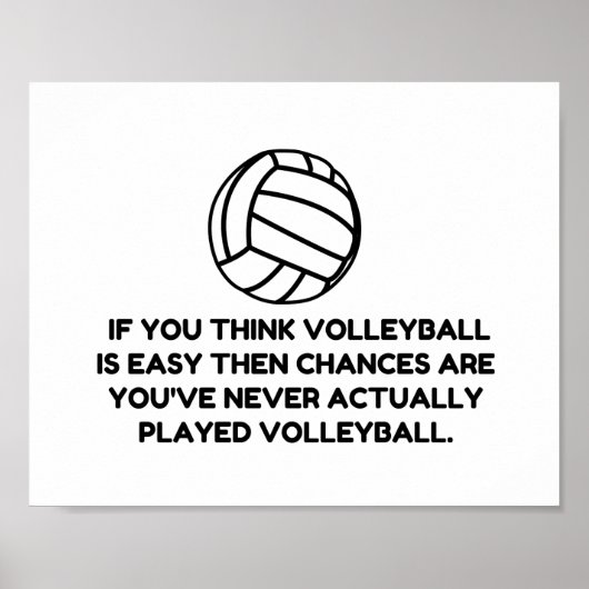 VOLLEYBALL EASY POSTER (Vorne)