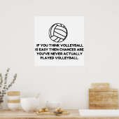 VOLLEYBALL EASY POSTER (Küche)