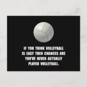 Volleyball Easy Postkarte (Vorderseite)