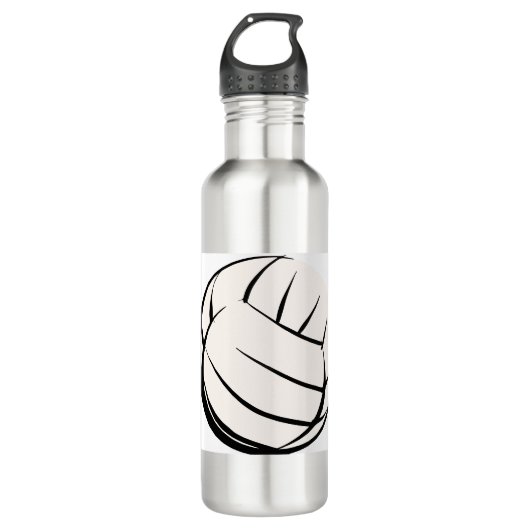 Volleyball Edelstahlflasche (Vorderseite)