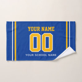 Volleyball Eigenname & Rückennummer, Teamgeschenk Handtuch