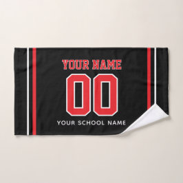 Volleyball Eigenname & Rückennummer, Teamgeschenk Handtuch