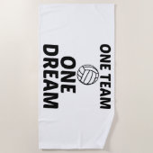 VOLLEYBALL EIN TEAM STRANDTUCH (Vorderseite)