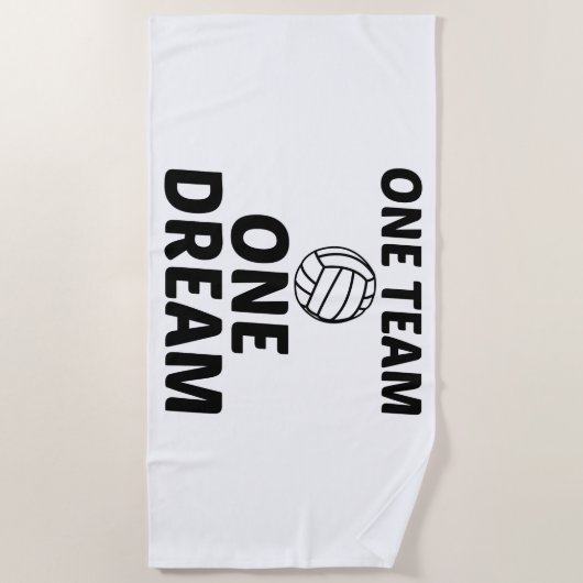 VOLLEYBALL EIN TEAM STRANDTUCH (Vorderseite)