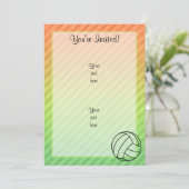 Volleyball Einladung (Stehend Vorderseite)