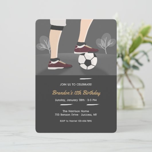 Volleyball Einladung (Stehend Vorderseite)