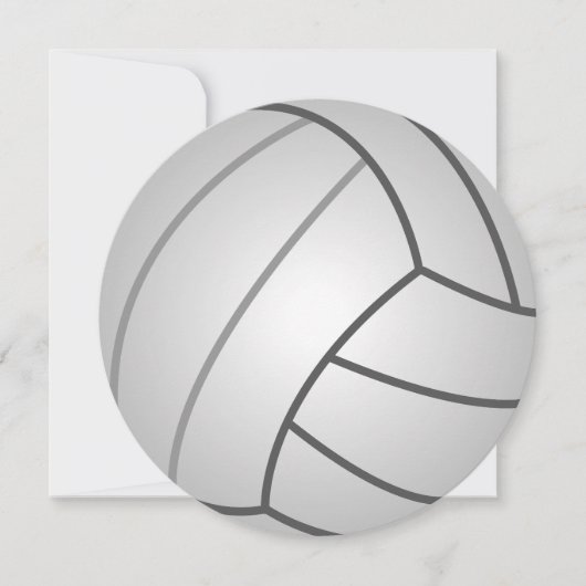 Volleyball Einladung (Vorderseite)