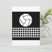Volleyball-Einladungen Einladung (Stehend Vorderseite)