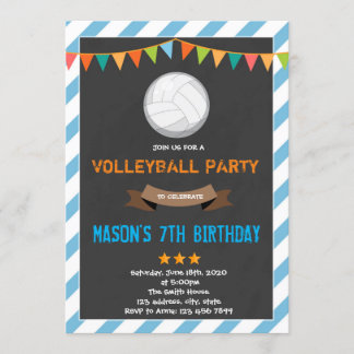 Volleyball-Einladungsposter Einladung