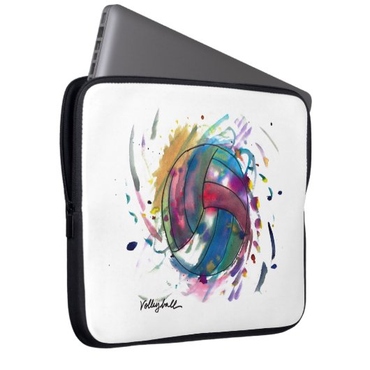 Volleyball Electronics Bag by Emma & Evan Laptopschutzhülle (Vorne Rechts)