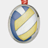 Volleyball Elegant Metal Ornament (Links)