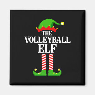Volleyball Elf Familienmatching Group Funny Christ Magnet