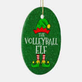 Volleyball Elf Ornament (Rechts)
