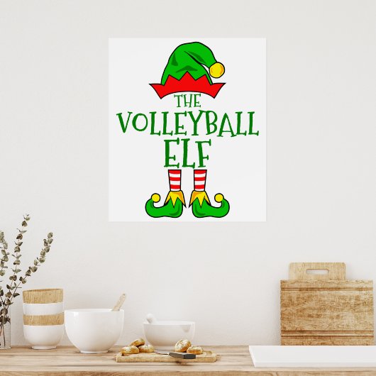 Volleyball Elf Poster (Küche)