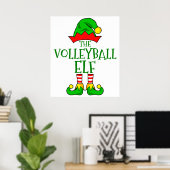 Volleyball Elf Poster (Heimbüro)