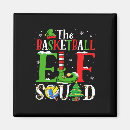 Volleyball Elf Squad Matching Volleyball Playa Magnet (Vorne)