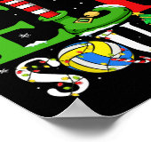 Volleyball Elf Squad Matching Volleyball Playa Poster (Ecke)