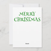 Volleyball Elf Weihnachtskarte Feiertagskarte (Rückseite)