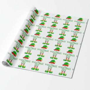 Volleyball Elf Wrapping Paper Geschenkpapier