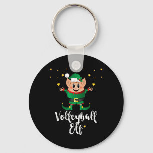Volleyball Elf Xmas Elves Matching Family Group Schlüsselanhänger