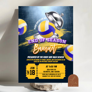 Volleyball-End-of-Season-Bankett-Einladung Einladung