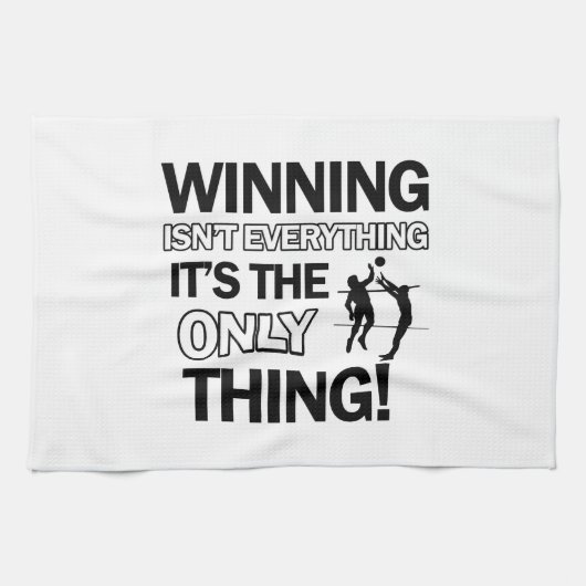 Volleyball Entwürfe Geschirrtuch (Horizontal)