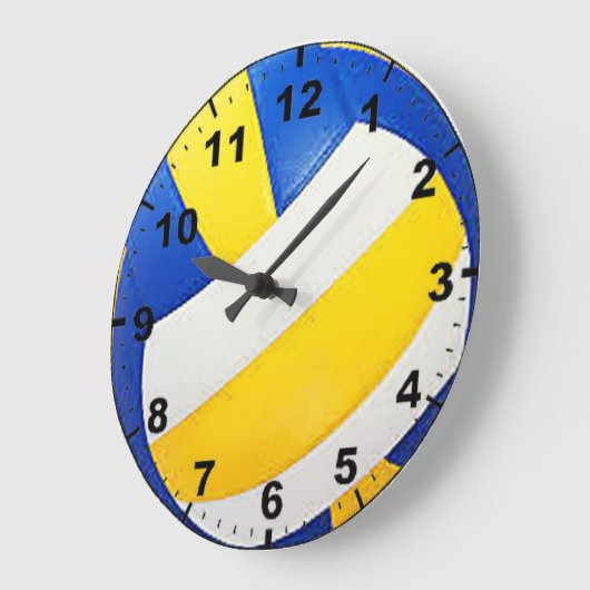 "Volleyball" Entwurfs-Wanduhren Große Wanduhr (Winkel)