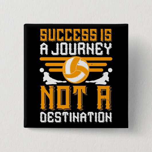 Volleyball - Erfolg ist eine Reise Button (Vorderseite)