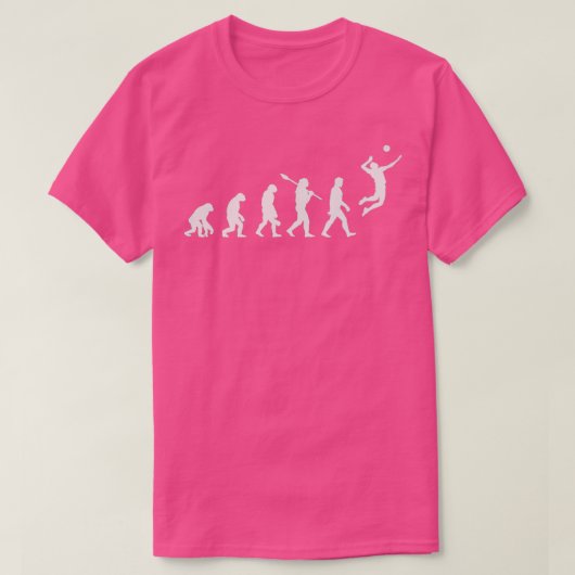 Volleyball Evolution Funny Volleyball Team T-Shirt (Design vorne)
