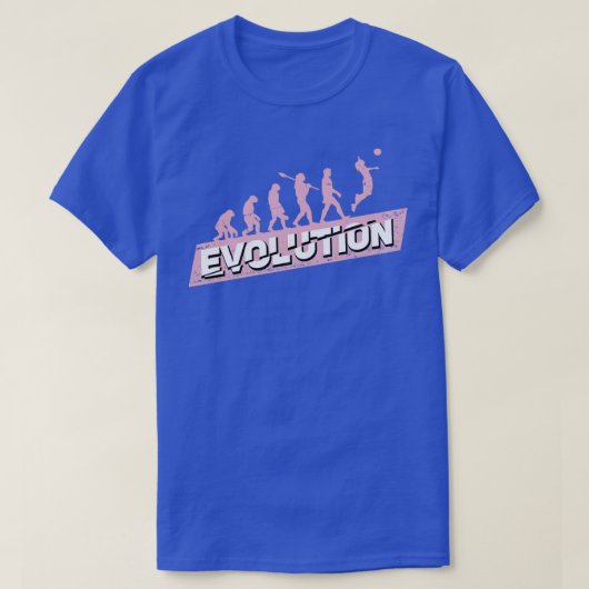 Volleyball Evolution Girl Gift T-Shirt (Design vorne)