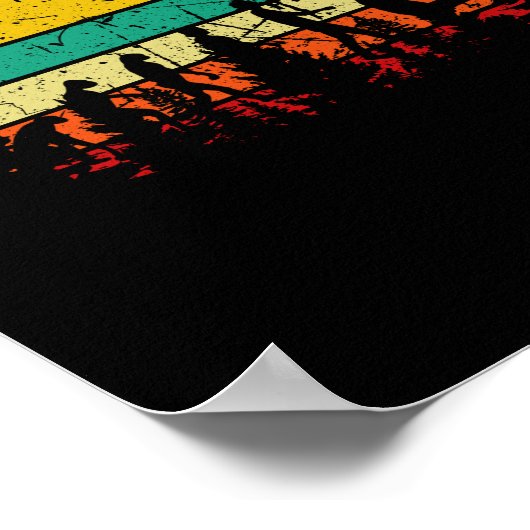 Volleyball Evolution Retro Poster (Ecke)