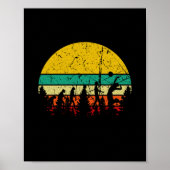 Volleyball Evolution Retro Poster (Vorne)