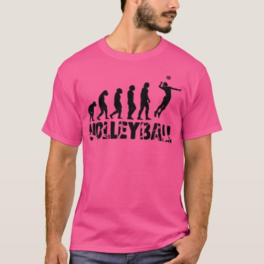 Volleyball Evolution Volleyball Balls Volleyball T-Shirt (Vorderseite)