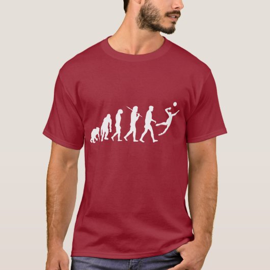 Volleyball-Evolutions-Spitze der Männer T - Shirt (Vorderseite)