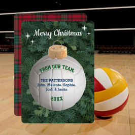 Volleyball Fan Custom Ornament Weihnachtskarte Dankeskarte