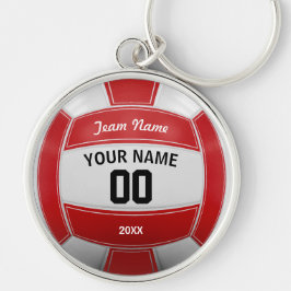 Volleyball Fan Name Year Team Red Schlüsselanhänger