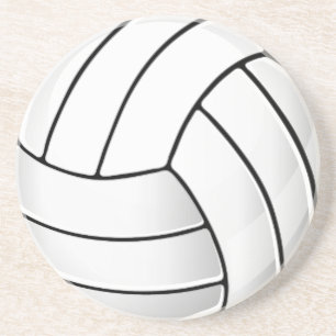 Volleyball-Fan Sandstein Untersetzer