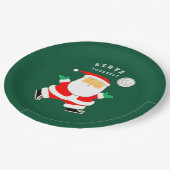 Volleyball-Feiertag Pappteller (Schrägansicht)