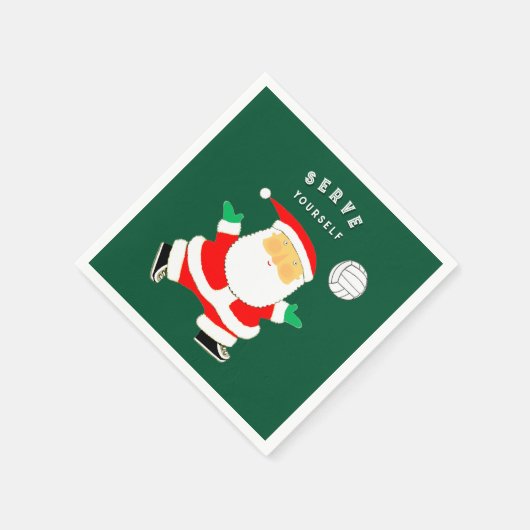 Volleyball-Feiertag Serviette (Ecke)