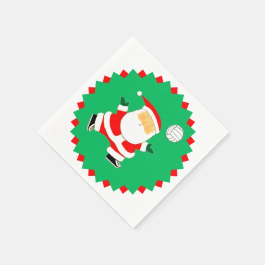 Volleyball-Feiertag Serviette (Ecke)