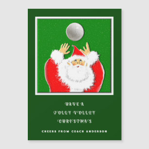 Volleyball-Feiertags-Weihnachtskarten Magnetkarte