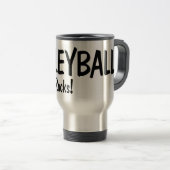 Volleyball-Felsen Reisebecher (VorderseiteRechts)