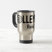Volleyball-Felsen Reisebecher (Vorderseite Links)
