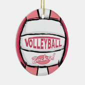 Volleyball-Felsen-Rosa Keramikornament (Rechts)