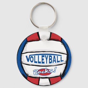 Volleyball-Felsen Schlüsselanhänger